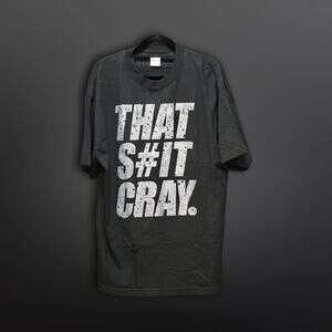 CPTL Black 'THAT S#IT CRAY' Graphic T-Shirt - XL